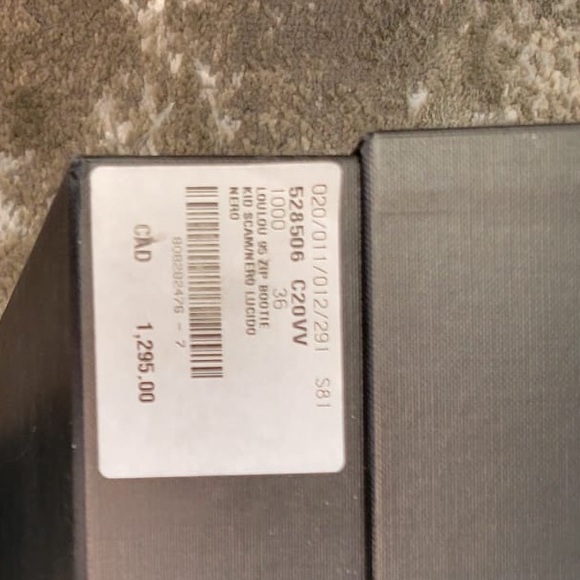 YSL Lou Suede Ankle Boot in black in Size 36. 95mm heel. - Picture 10 of 10